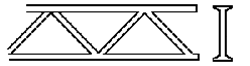 Plastruct Supplies Plastruct 90657 OWTS-24 Styrene Open Web Truss, Warren Style 2 (2)