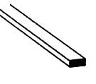 Plastruct Supplies Plastruct 90718 MS-119 Solid Styrene Rectangular Strip, .187" (10)