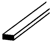 Plastruct Supplies Plastruct 90739 MS-325 Solid Styrene Rectangular Strip, .250" (10)