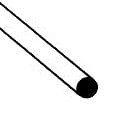 Plastruct Supplies Plastruct 90860 MR-100 Solid Styrene Round Rod, .100" (5)