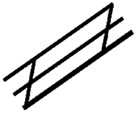 Plastruct Supplies Plastruct N 90691 SRS-2 Styrene Stair Rail, 1/4" (2)