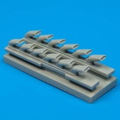 Quickboost Details DETAIL PARTS Quickboost Details 1/32 Bf109G6 Exhausts for HSG