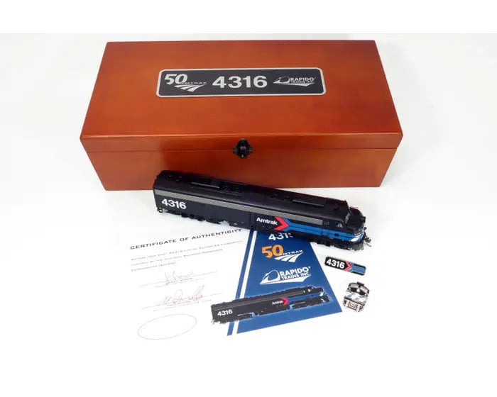 Rapido Rapido 28599 EMD E8A - Amtrak - Early Black Scheme: #4316 w/LokSound & DCC HO Scale