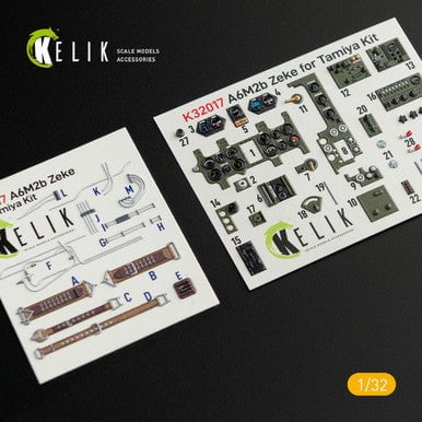 ResKit ResKit 1/32 A6M2B Zeke - Interior 3D Decal for Tamiya kit