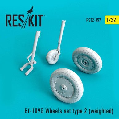 ResKit ResKit 1/32 Bf-109G Wheels set type 2 (weighted)