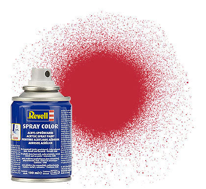 Revell 34136 100ml Acrylic Spray Color Paint - Carmine Red Matte (Ok for Lexan RC Car Bodies)