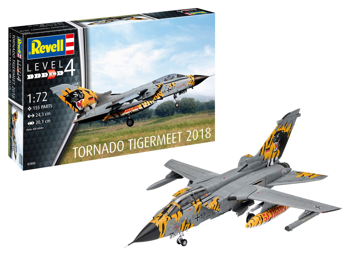 Revell Germany MODEL AIRCRAFT Revell Germany 1/72 Tornado ECR Tiger Meet 2018 Fighter Kit