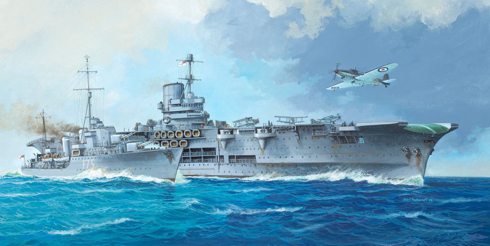 Revell Germany MODEL SHIPS Revell Germany 1/720 HMS Ark Royal/Tribal Class Destroyer Kit