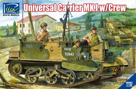 Riich MILITARY MODEL Riich Military 1/35 Universal Carrier Mk.I w/Crew and Photo-etched Parts Kit