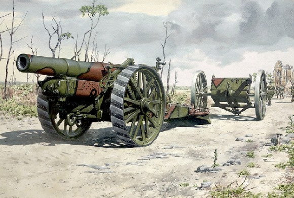 Roden MILITARY MODEL Roden 1/72 WWII BL 8-inch Howitzer Mk VI Heavy Gun Kit