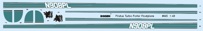 Roden MODEL AIRPLANES Roden 1/48 Pilatus PC6B2/H2 Turbo-Porter Light Transport Floatplane Kit