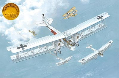Roden MODEL AIRPLANES Roden 1/72 Gotha G IV WWI German BiPlane Bomber Kit