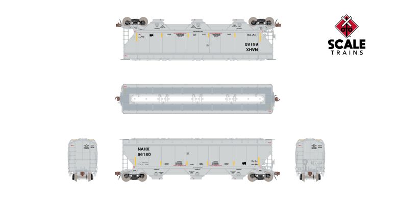 ScaleTrains Scaletrains SXT40335 5188 Covered Hopper, NAHX/High Reporting Marks #66252 HO Scale