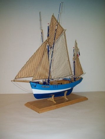 Soclaine WOODEN SHIP MODEL Soclaine 1/50 Saint Gildas 4-Masted 1908 Isle of Groix Tuna Fishing Boat Kit