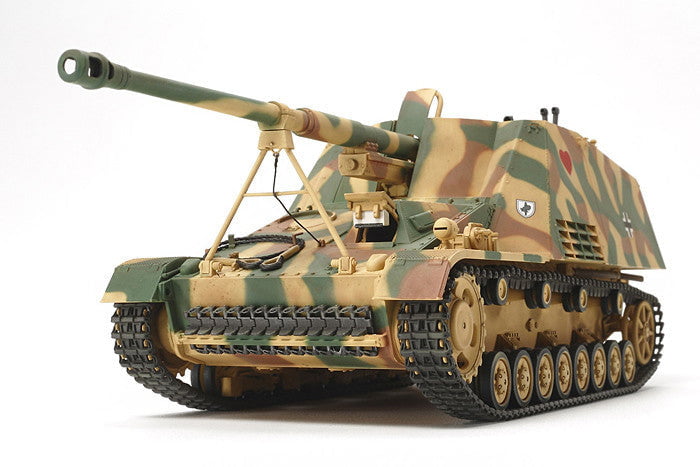 Tamiya MILITARY MODEL Tamiya 1/35 German Nashorn Self-Propelled Heavy Anti-Tank Destroyer w/8.8cm Pak 43/1 Gun Kit