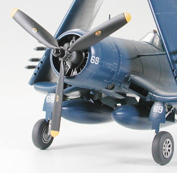 Tamiya MODEL AIRPLANES Tamiya 1/48 F4U1D Corsair w/Moto Tug Kit