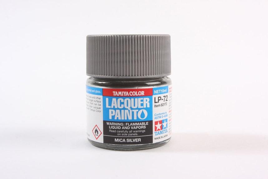 Tamiya Tamiya Hobby Paint Tamiya LP-72 Lacquer Mica Silver 10ml