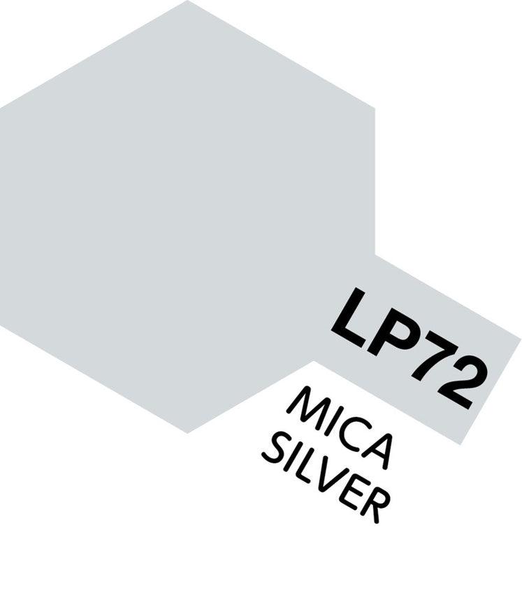 Tamiya Tamiya Hobby Paint Tamiya LP-72 Lacquer Mica Silver 10ml