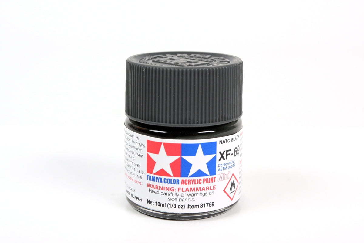 Tamiya Tamiya XF-69 Mini Acrylic NATO Black 10ml