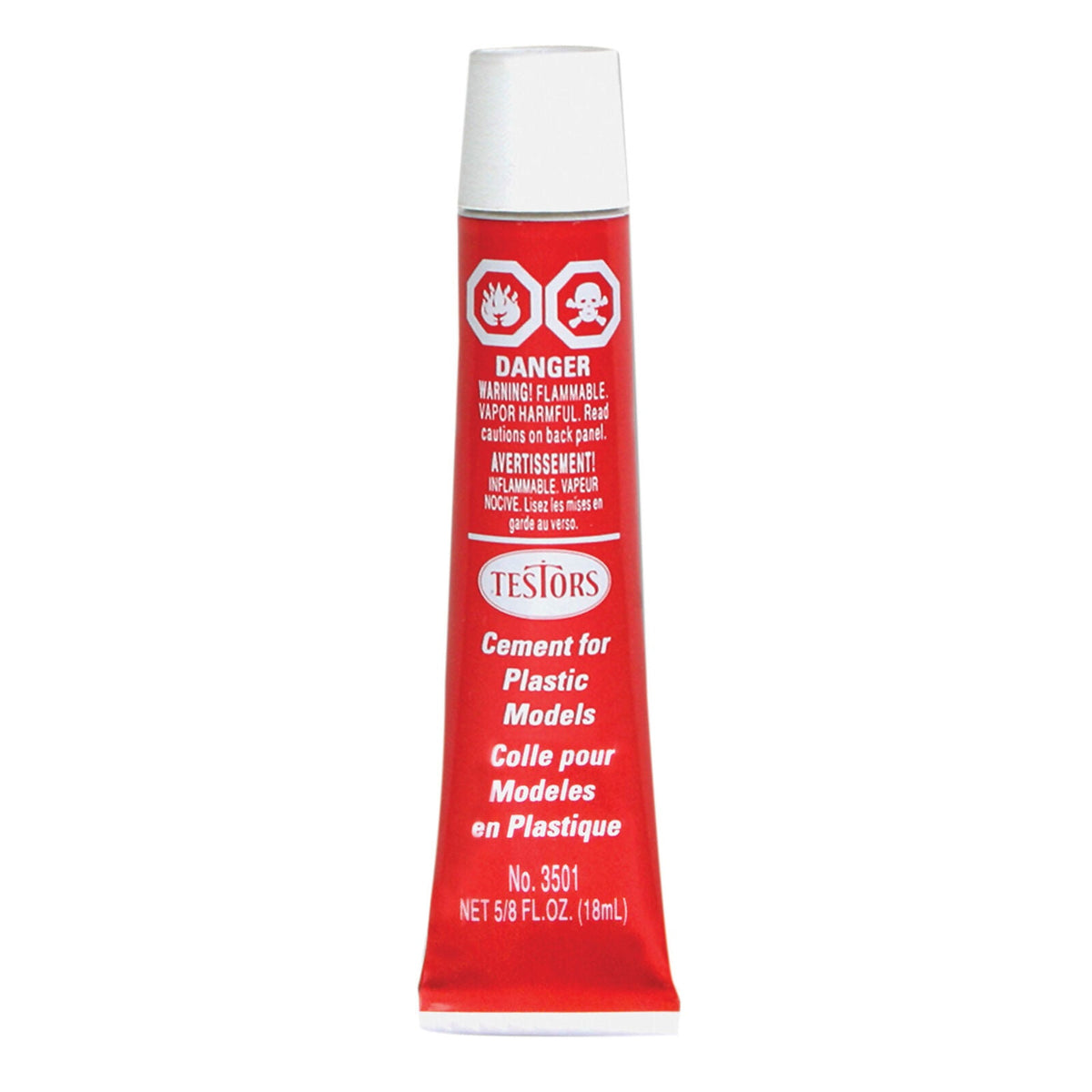 Testors Testors 3501 Polystyrene Plastic Cement - 5/8oz
