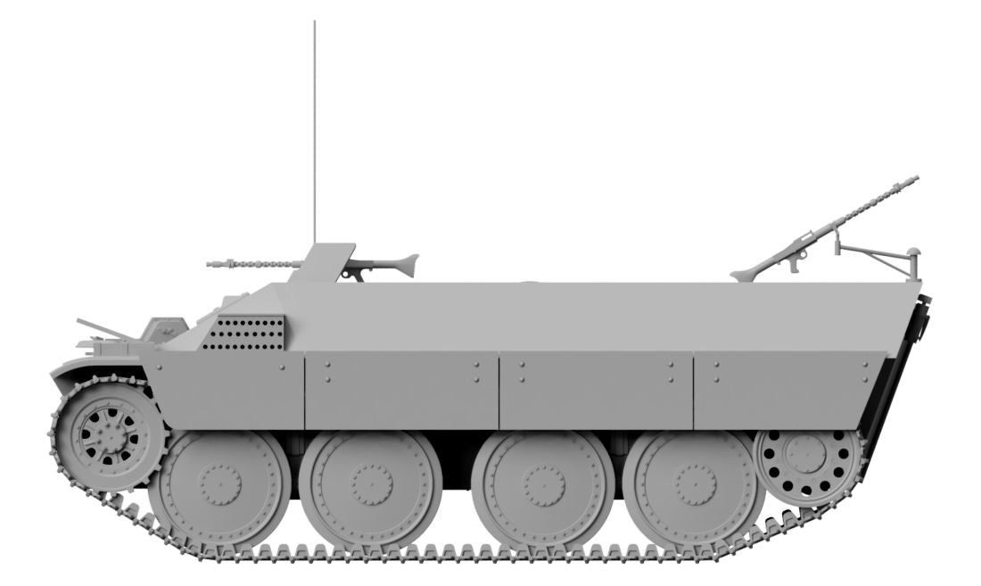 Thunder Model MILITARY MODEL Thunder Models 1/35 WWII German Katzchen Armored Personnel Carrier (New Tool) Kit
