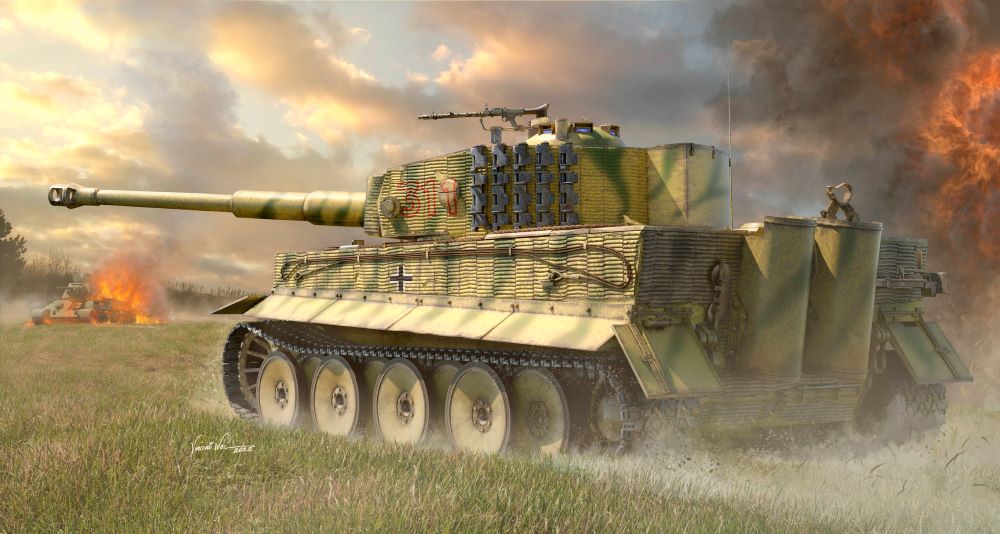 Trumpeter MILITARY MODEL Trumpeter 1/16 PzKpfw VI Ausf E SdKfz 181 Tiger I Tank Medium Production (New Variant) Kit