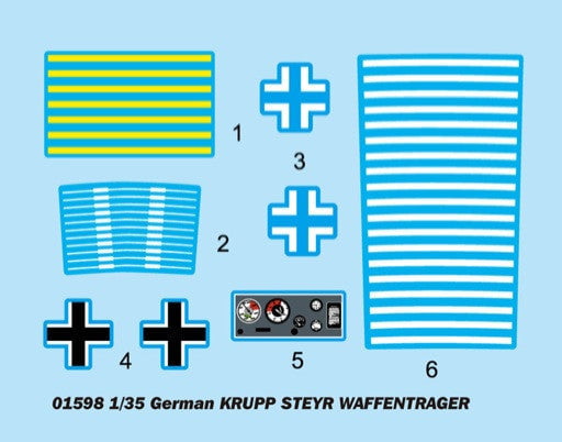 Trumpeter MILITARY MODEL Trumpeter 1/35 German Krupp/Steyr 88mm PaK 43/3 Waffentrager Weapons Carrier Kit