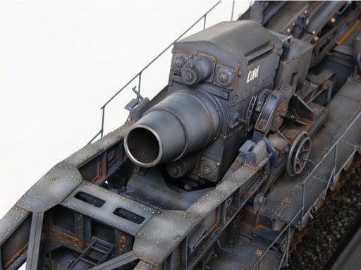 Trumpeter MILITARY MODEL Trumpeter 1/35 Morser Karl-Gerat 040/041 on Railway Transport Carrier Initial Version Kit