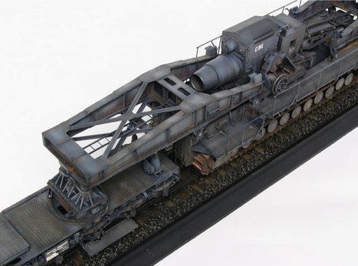 Trumpeter MILITARY MODEL Trumpeter 1/35 Morser Karl-Gerat 040/041 on Railway Transport Carrier Initial Version Kit
