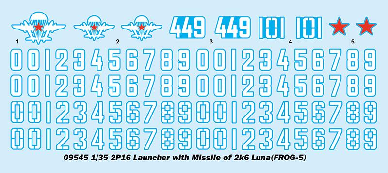 Trumpeter MILITARY MODEL Trumpeter 1/35 Soviet 2P16 Launcher w/2K6 Luna (FROG5) Missile (New Variant) Kit