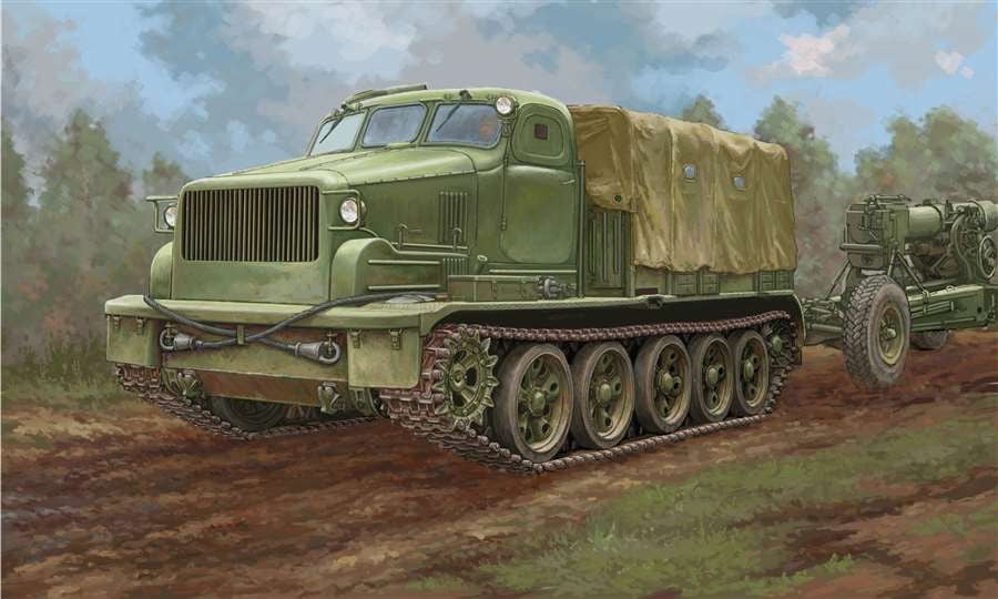 Trumpeter MILITARY MODEL Trumpeter 1/35 Soviet AT-T Artillery Prime Mover Kit