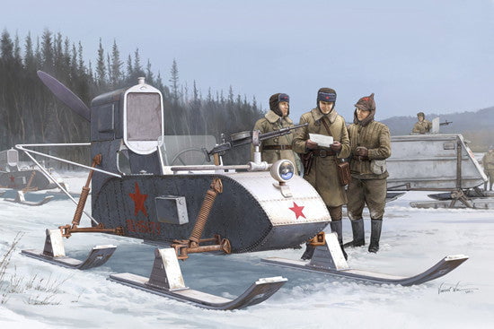 Trumpeter MILITARY MODEL Trumpeter 1/35 Soviet RF8/GAZ98 Aerosan Kit