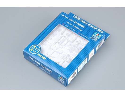 Trumpeter MODEL AIRPLANES Trumpeter 1/350 F/A18C Hornet Aircraft Set for USN Carriers (6/Bx) Kit