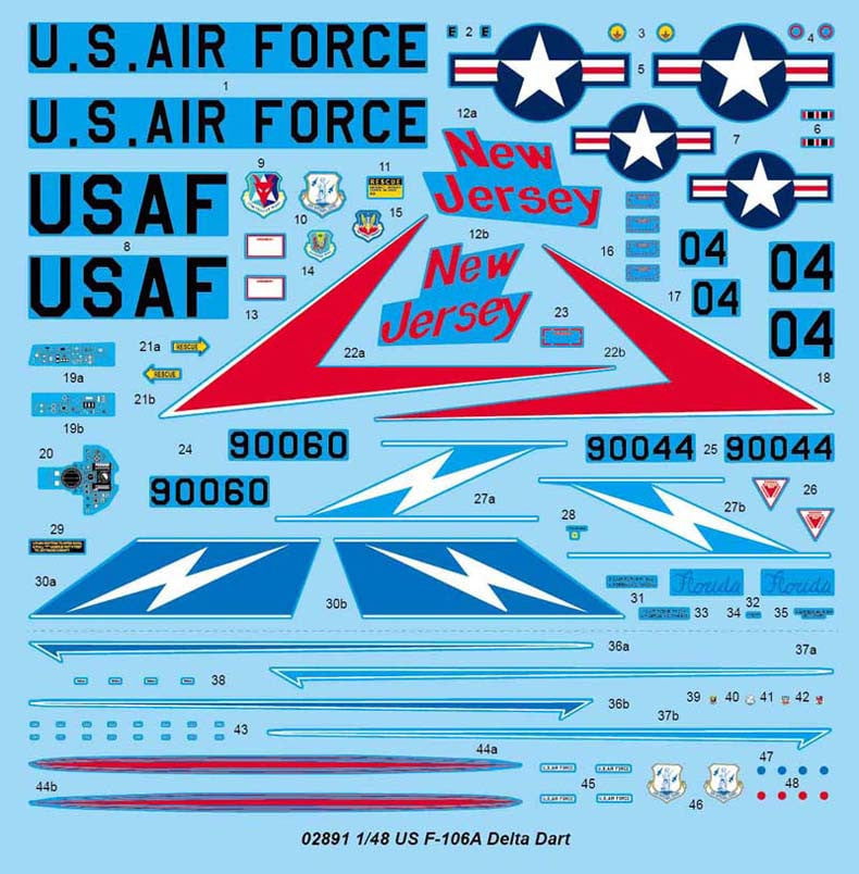 Trumpeter MODEL AIRPLANES Trumpeter 1/48 F106A Delta Dart US Aircraft Kit
