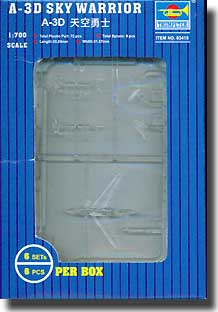 Trumpeter MODEL AIRPLANES Trumpeter 1/700 A3D Skywarrior Aircraft Set for USS Nimitz (6/Bx) Kit