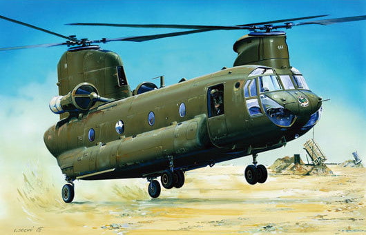 Trumpeter MODEL AIRPLANES Trumpeter 1/72 CH47D Chinook Helicopter Kit