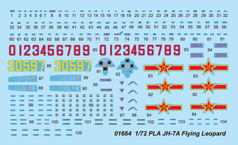 Trumpeter MODEL AIRPLANES Trumpeter 1/72 PLA Chinese JH7A Flying Leopard Bomber Kit