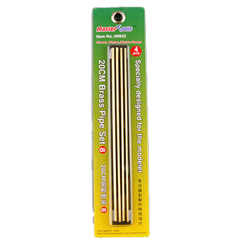 Trumpeter Scale Models Brass Round Tubing Trumpeter Scale Models 9935 Brass Pipe Set #8