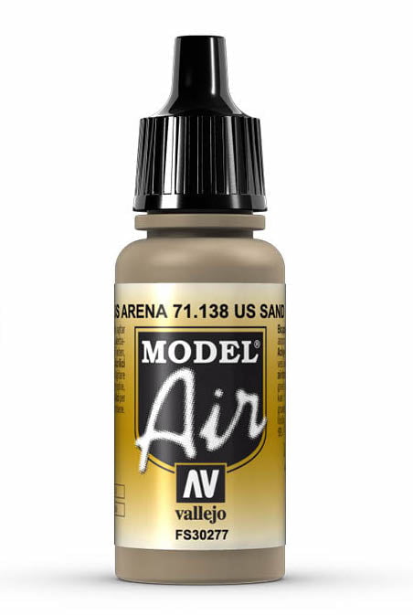 Vallejo Paint - Acrylic Vallejo 71.138 US Sand Model Air 17ml Bottle