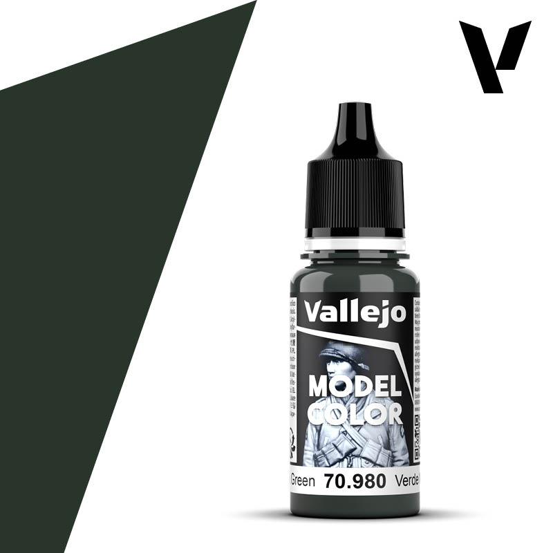 Vallejo Paint Vallejo 70980 Model Color 080 Black Green Acrylic Paint 18ml