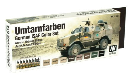 Vallejo PAINTS Vallejo Acrylic 17ml Bottle German ISAF Model Air Paint Set (8 Colors)