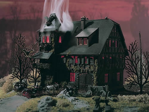Vollmer MODEL TRAINS Vollmer HO Vampire Villa Kit