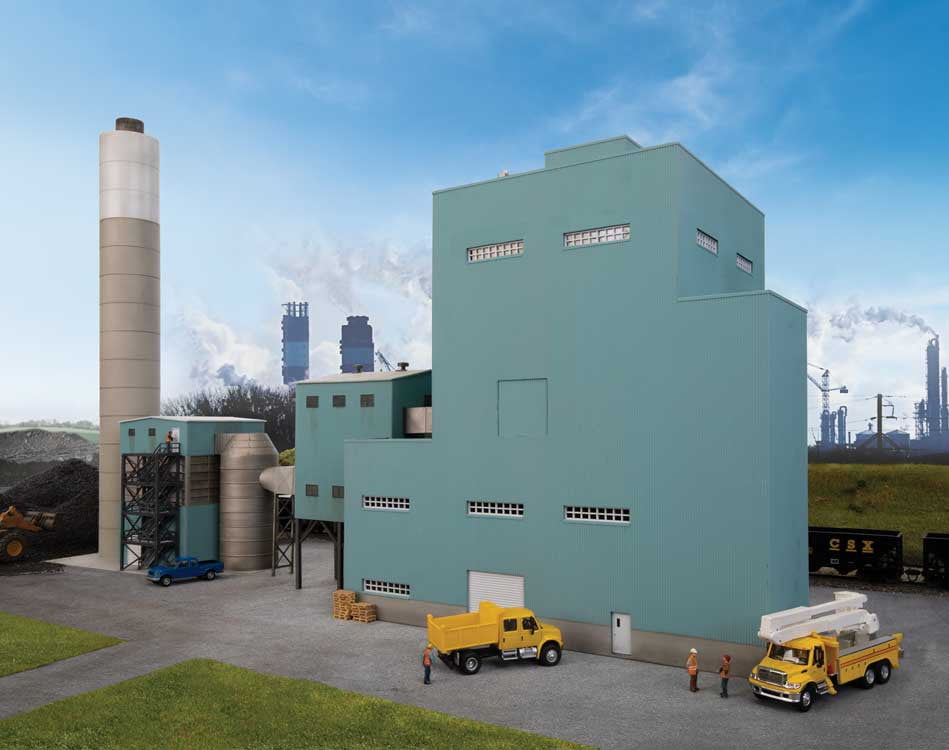 Walthers Cornerstone Walthers Cornerstone - Lakefront Energy Power Plant with Dust Collector (HO Scale) Part# 933-4172