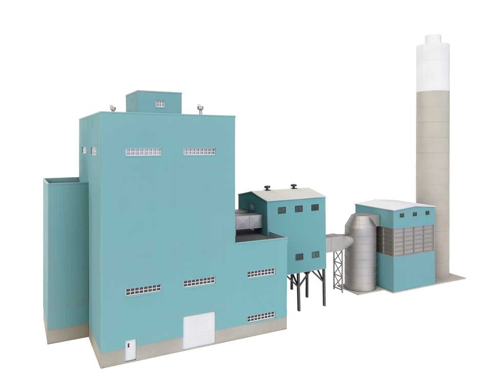 Walthers Cornerstone Walthers Cornerstone - Lakefront Energy Power Plant with Dust Collector (HO Scale) Part# 933-4172
