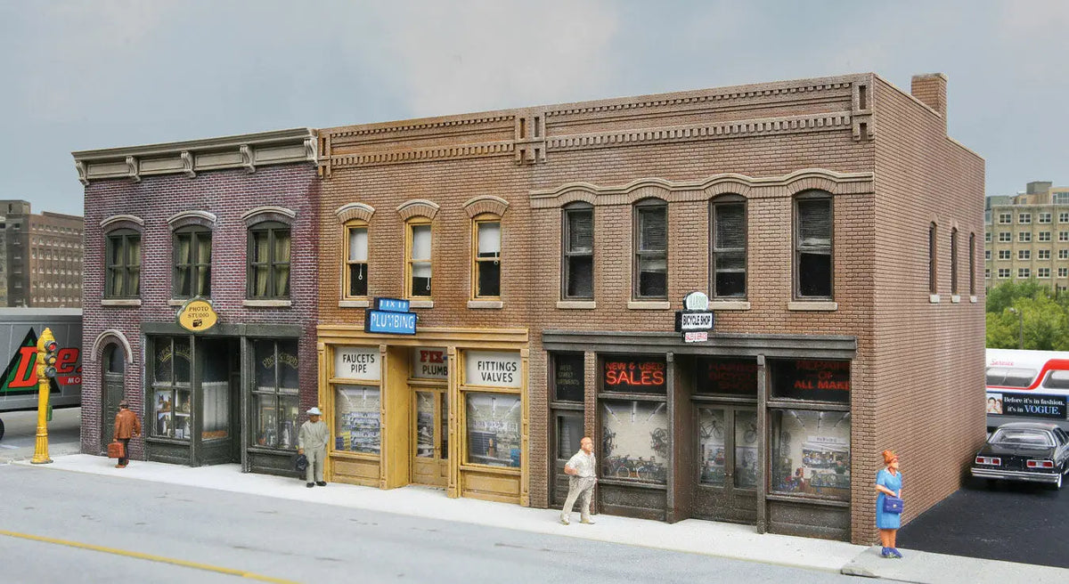 Walthers Cornerstone Walthers Cornerstone Merchant's Row IV (HO Scale) Part# 933-4040