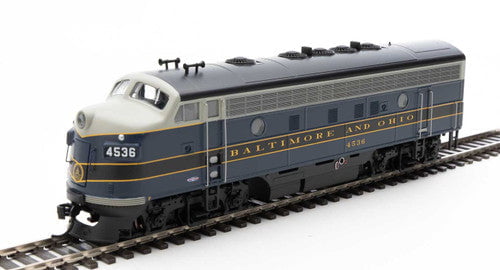 Walthers Walthers 19965 EMD F7 A/B - B&O - Baltimore & Ohio #4536, #5496 (blue, gray, black, dulux) - DCC & Sound HO Scale