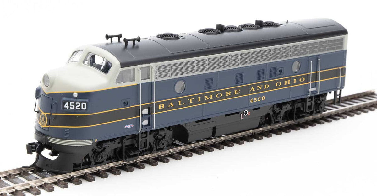 Walthers Walthers 19966 EMD F7 A - B&O - Baltimore & Ohio #4520 (blue, gray, black, dulux) - DCC & Sound HO Scale
