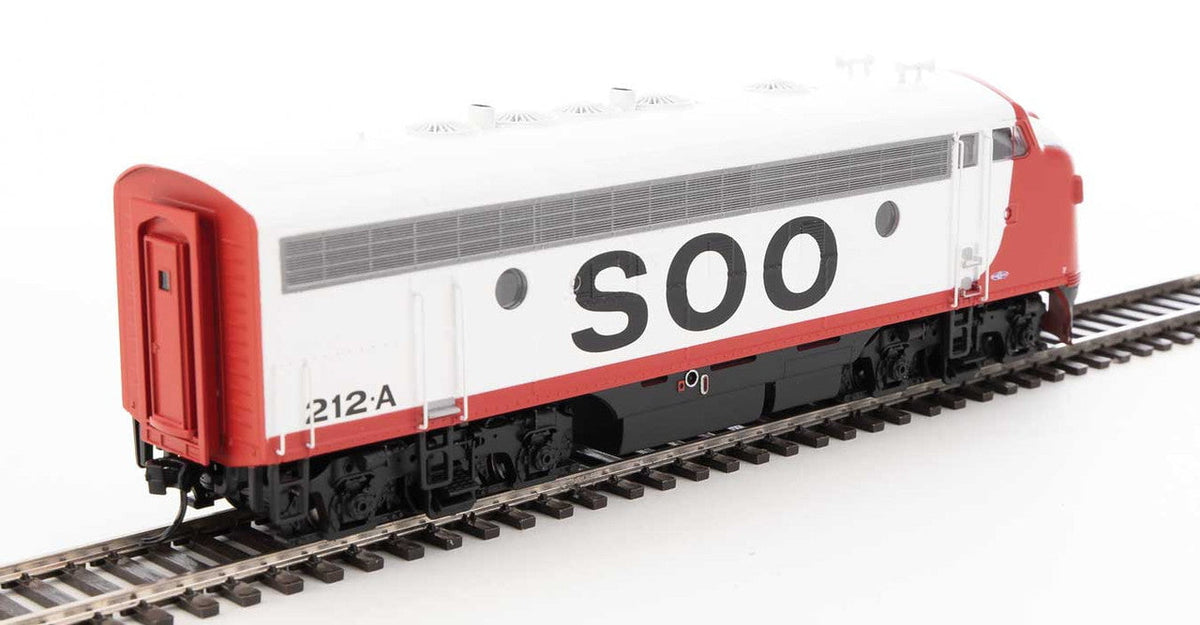 Walthers Walthers 19979 EMD F7 A/B - Soo Line #212A, #2201C (red, white, black) - DCC & Sound HO Scale
