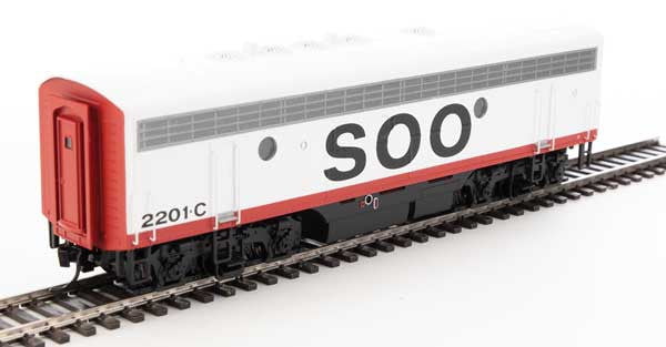 Walthers Walthers 19979 EMD F7 A/B - Soo Line #212A, #2201C (red, white, black) - DCC & Sound HO Scale