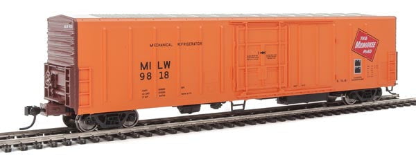 Walthers Walthers 910-3931 57' Mechanical Reefer MILW - Milwaukee Road #9818 HO Scale